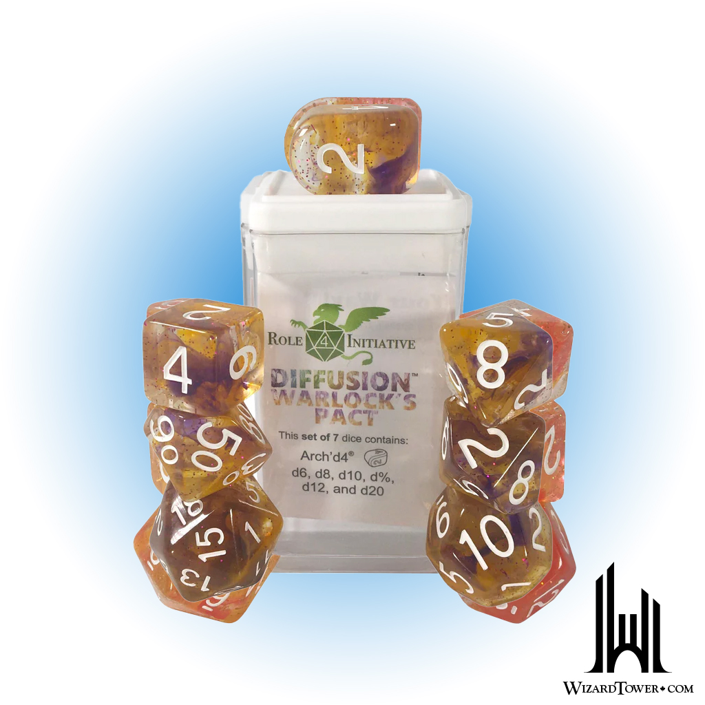 Dice Set - Diffusion Warlocks Pact Symbol 7ct